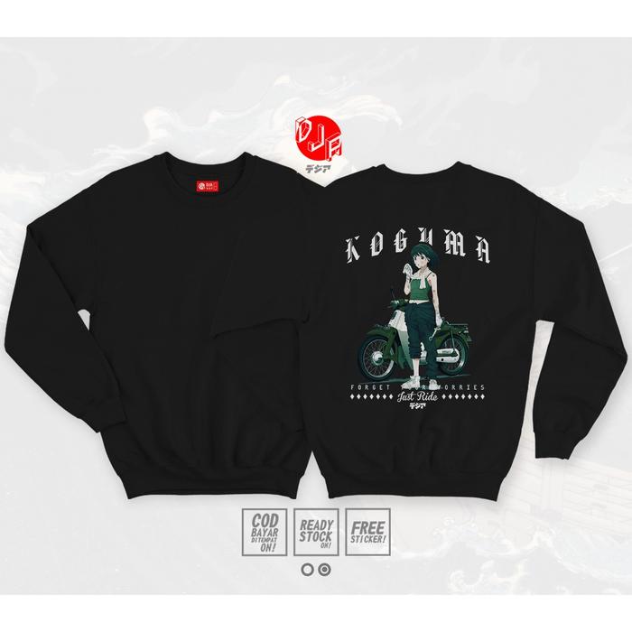 SWEATER KOGUMA SUPER CUB CREWNECK ANIME MANGA DJA CLOTH