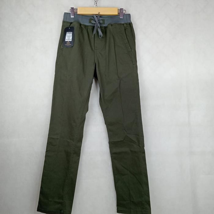 Celana Panjang Pria Chino Pinggang Karet Scotch&Co / Celana Cowok Dewasa