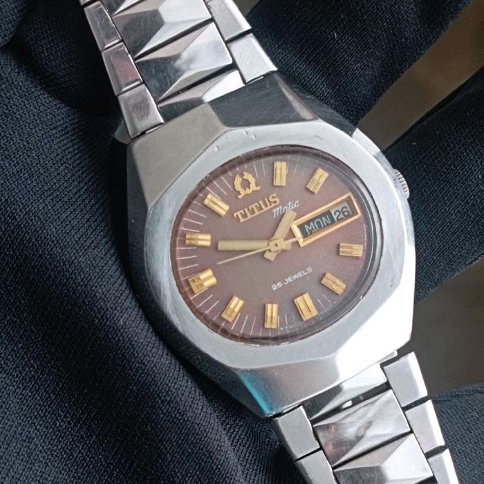 jam tangan titus automatic vintage original second