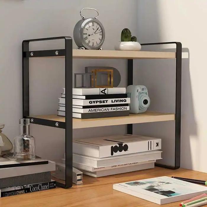 Mutiaramall - Rak Buku Minimalis | Bookshelf Organizer | Rak Meja DIY
