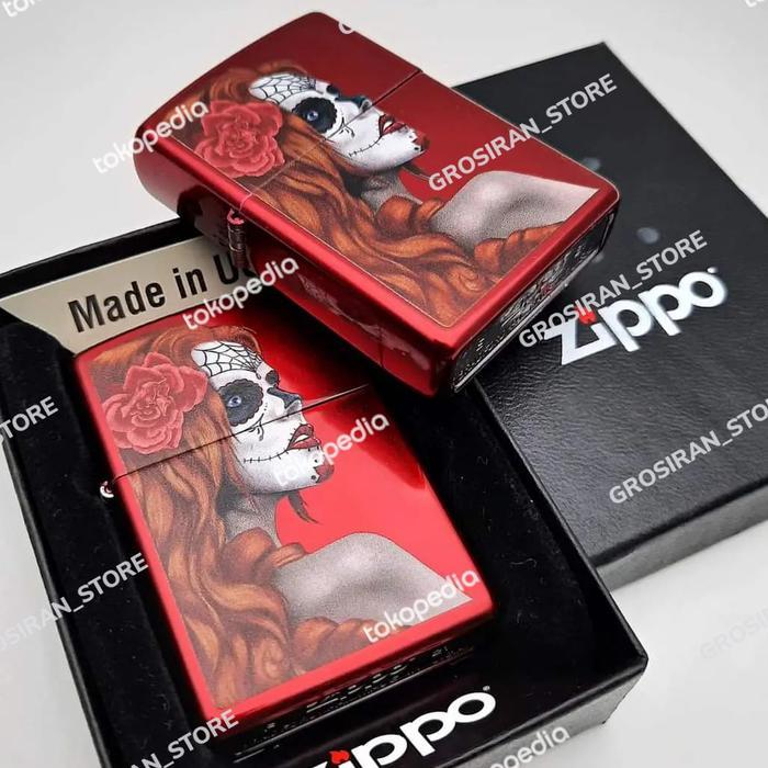 korek api lighter merah ladies Joker Custom logo nama kado print