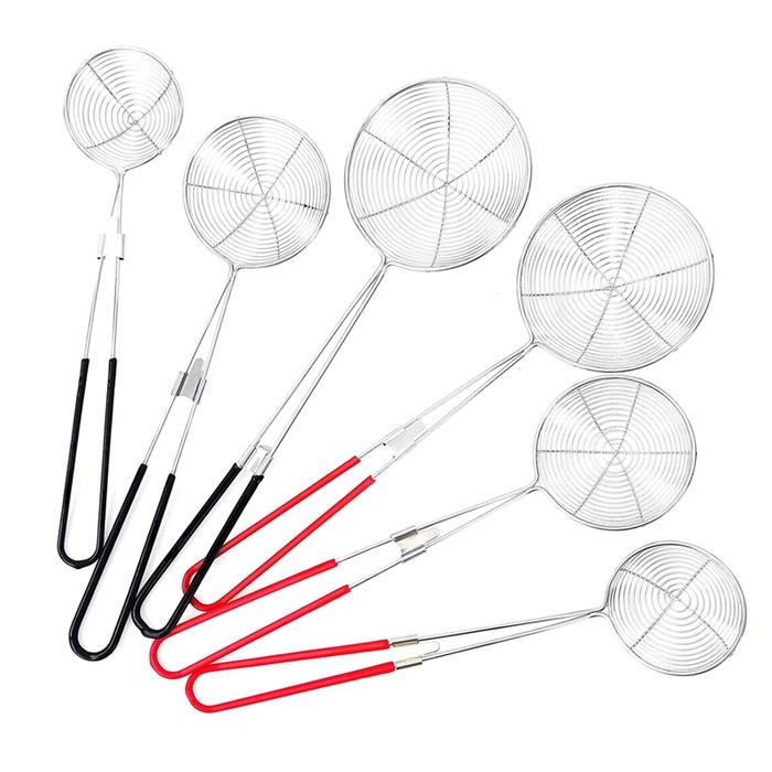 6Pcs Hot Pot Strainer Spoon Spider Strainer For Kitchen Food Strainer