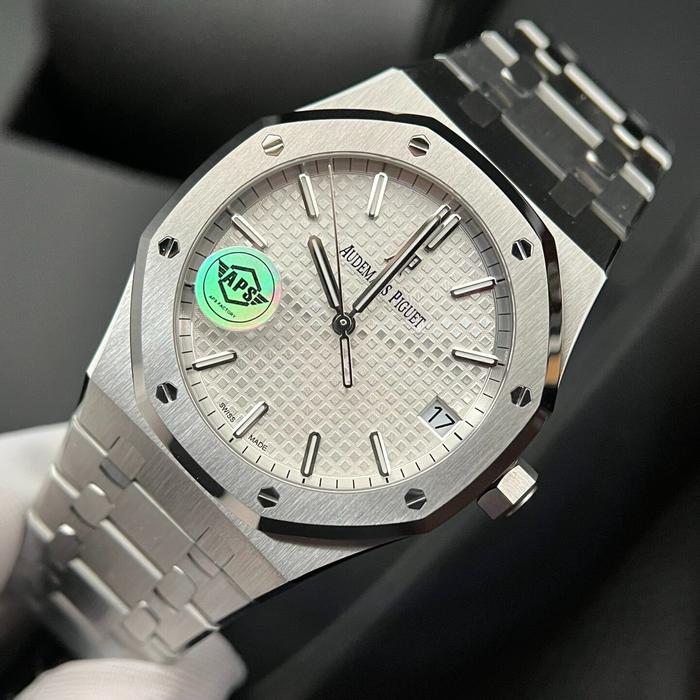 AP SWISS Audemars 15500ST Watch White Dial APS 41mm