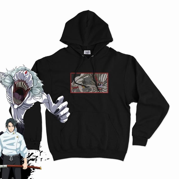 Hoodie Embroidery Jujutsu Kaisen Yuta X Rika Anime Manga Otaku Wibu JJK Tokyo Couple Rambutan