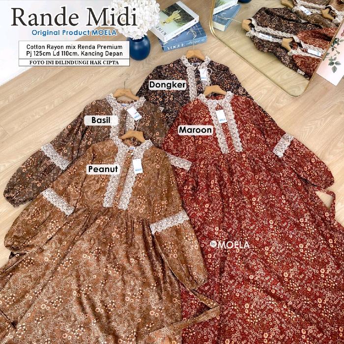 RANDE MIDI DRESS ORI MOELA
