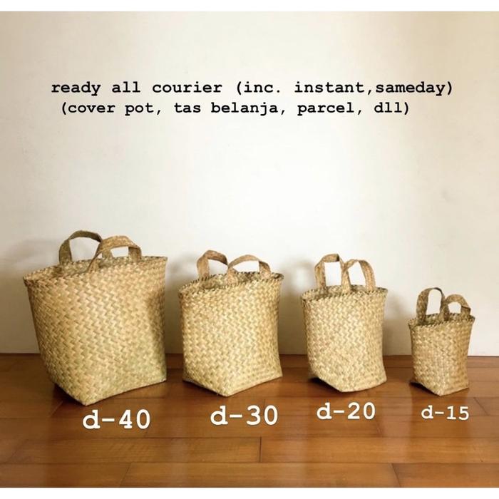 Bakul purun  keranjang purun  cover pot  tas hampers  tas sembako  cover anyaman pot  keranjang anya