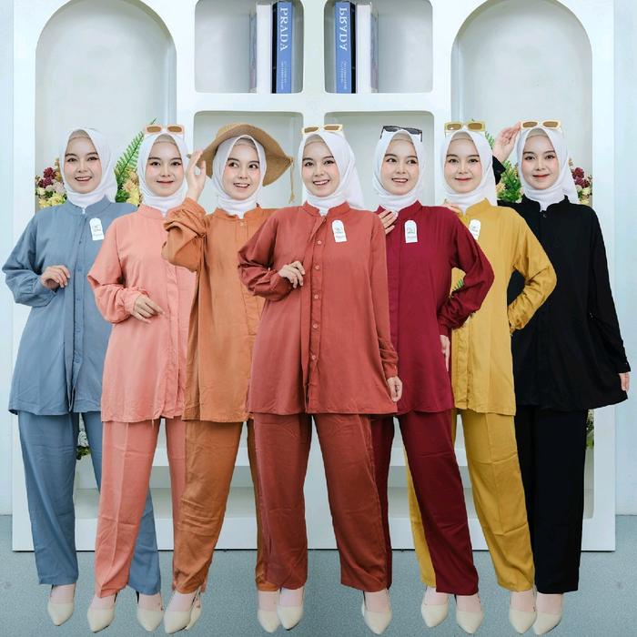SETCEL RAYON TWILL PREMIUM / setcel rayon twill / setelan wanita / setelan viral tiktok / oneset ray