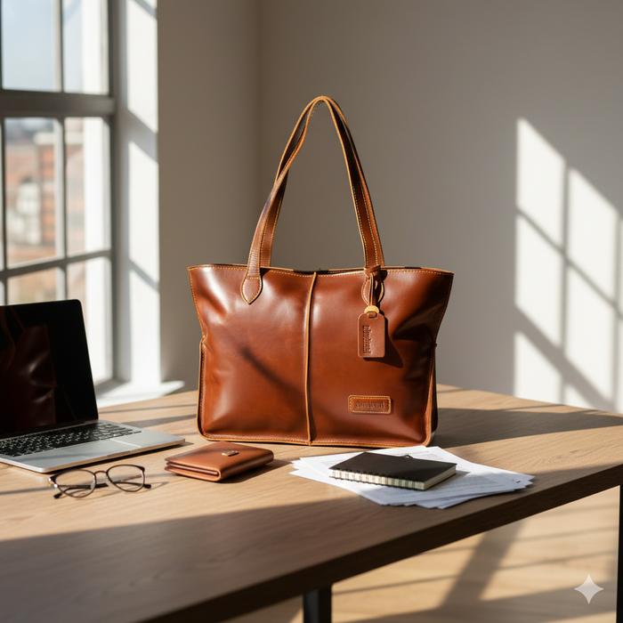 ABEKANI LEATHER Tas Kulit Wanita WH-019 Shoulder Bag Dimensi 37x10x28 cm dengan 1 Kantong Zipper Non