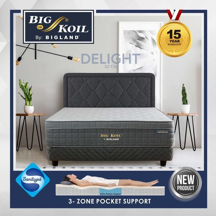 Springbed BIG KOIL Premium DELIGHT by Bigland - Kasur/Set - FREE BANTAL