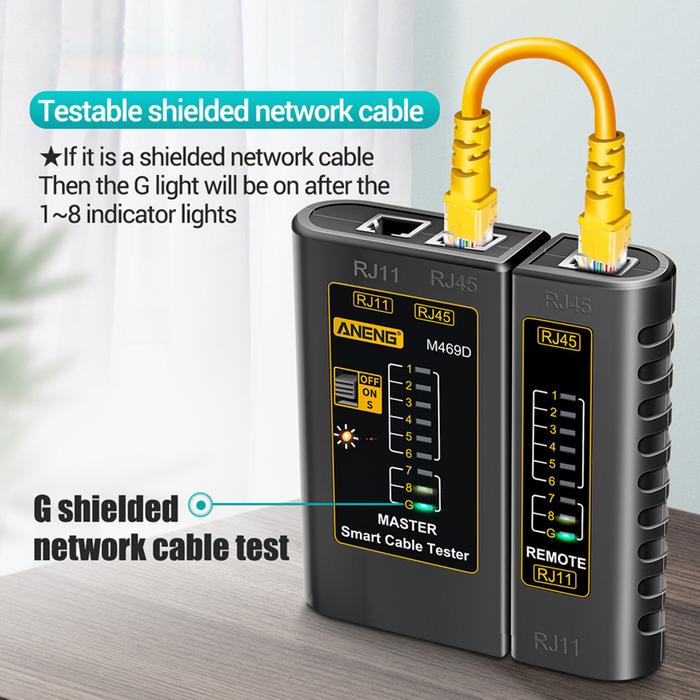 Cable Lan Tester Network Double-twisted Cable Tester RJ45 RJ11 RJ12