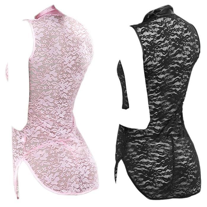 BOOM SALE L1218 Lingerie Sexy Baju Dinas Malam Wanita Seksi Costume Cheongsam Shanghai Tradisional C