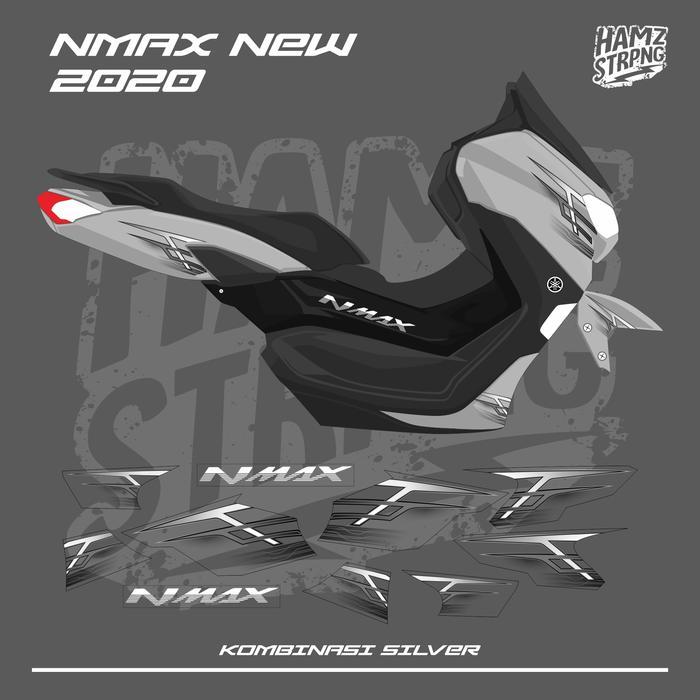 Striping Transparan Nmax New 2020 Simple Konsep Silver [NTS]