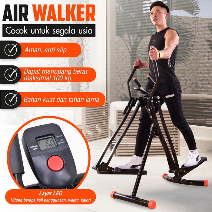 HTD SPORT Air Walker Climber Elliptical Trainer Freestyle Glider Alat Olahraga Fitnes Gym KM606 KM60
