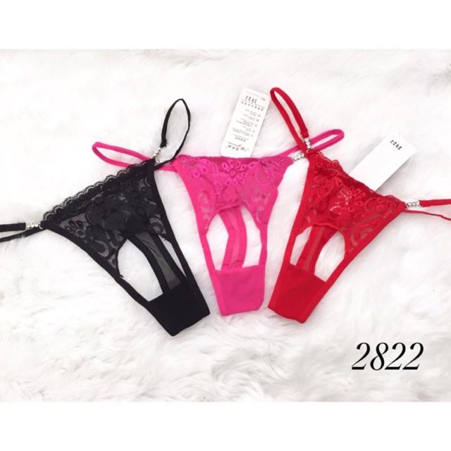 Gstring CD Celana Dalam Thong Wanita Seksi Sexy Open Crotch 2822