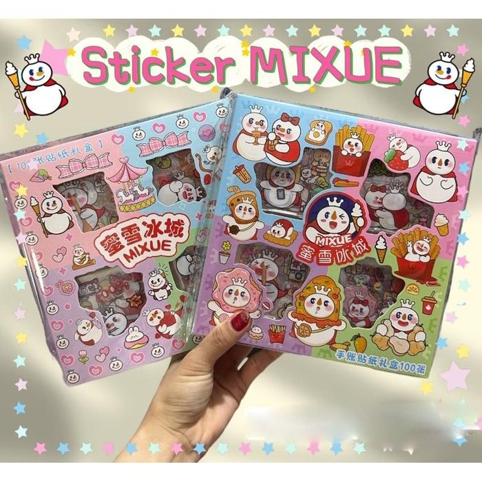 ( KKM ) SANRIO Sticker Box Character Cartoon Stiker 2D Box isi 100 Pcs