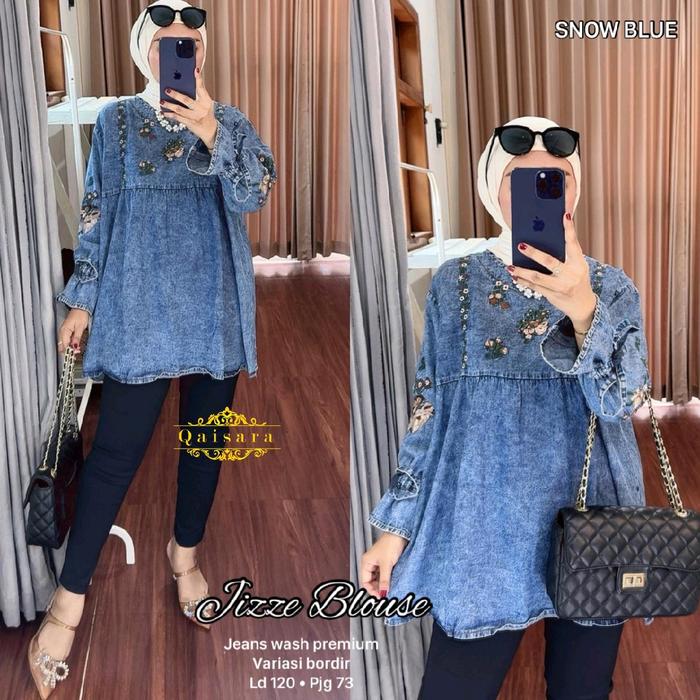 Jizze blouse soft jeans by Qaisara
