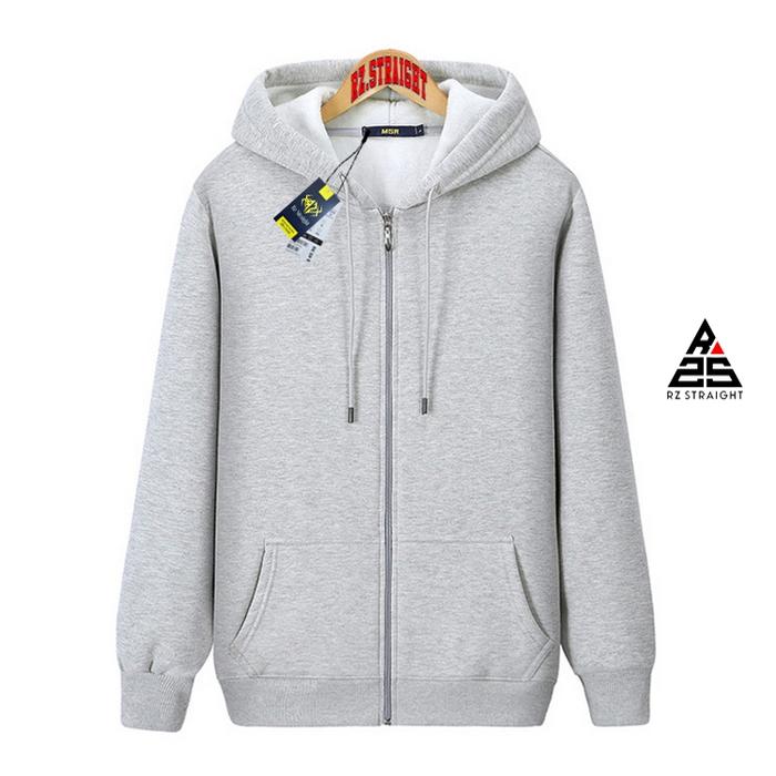 new rz straight jaket zipper distro polos jaket resleting unisex