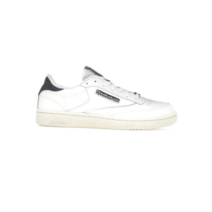 ￼Sepatu Sneakers Pria Reebok Club C85 White East Coast Original 1000% (RESMI STORE)