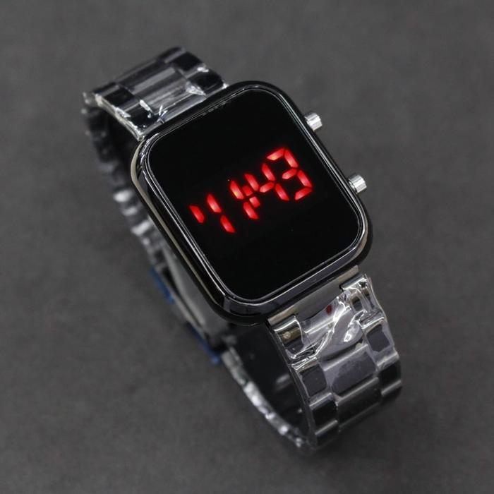 Chitato Jinshengsi LED Watch Original JSS-2923 Stainless Steel Digital