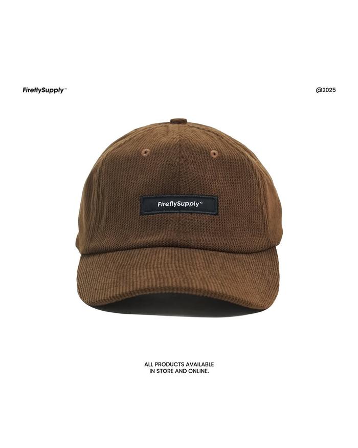 POLOCAPS CORDUROY BROWN SERIES FIREFLY ORIGINAL / TOPI PRIA /TOPI WANITA