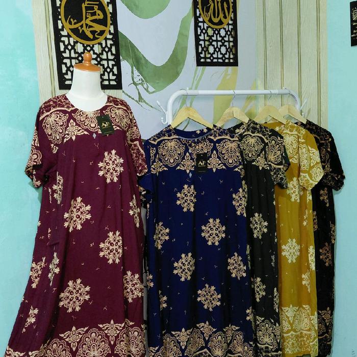 Daster Jumbo Motif Frozen Rich Desain Elegan Baju Nyaman untuk Segala Musim
