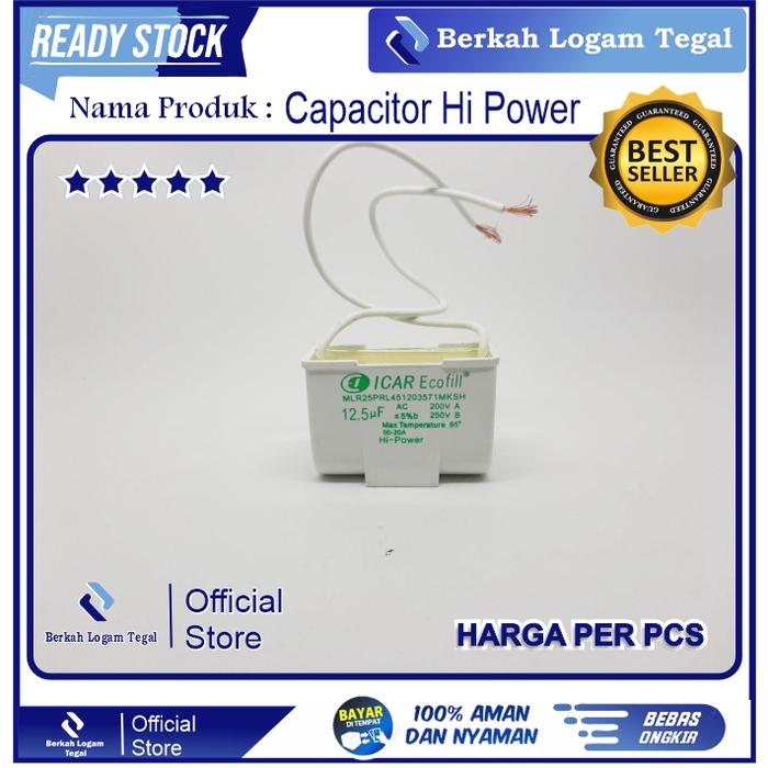 Kapasitor 12 UF micro genset 700-1000 watt body kecil