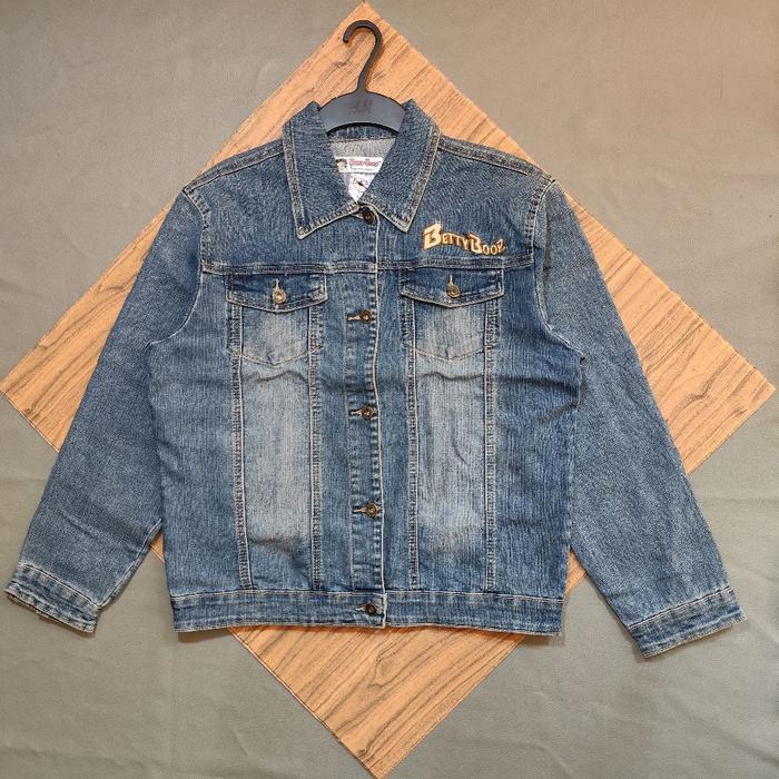 jeans jacket Betty boop cewek