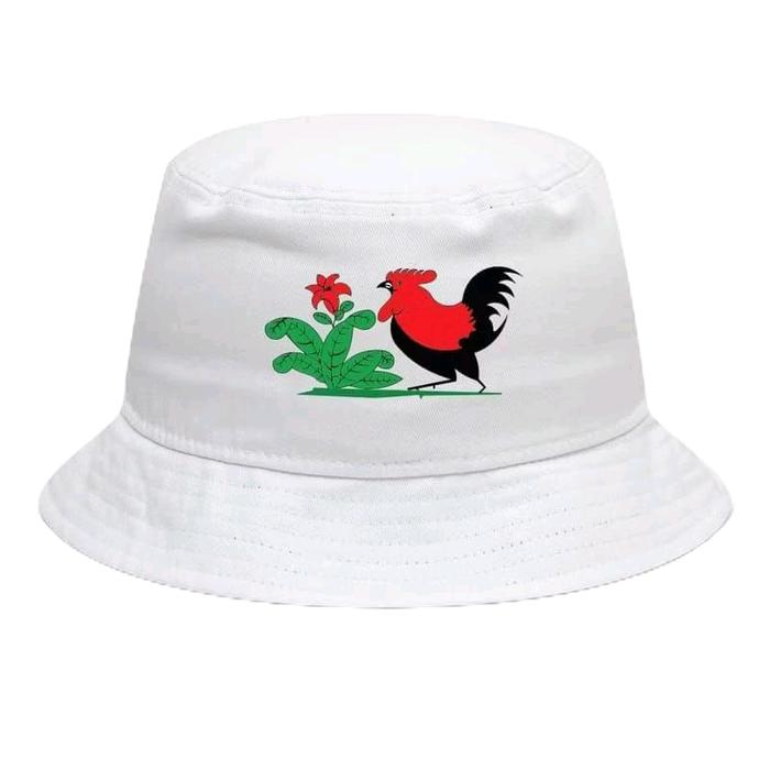 Topi bucket Ayam jago kekinian/bucket Logo ayam jago unisex