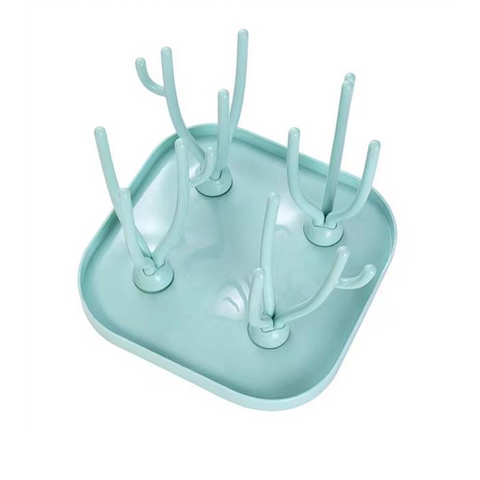 Blue New Bottle Dry Rack Baby Bottle Drain Drying Racks Blue  Baby
