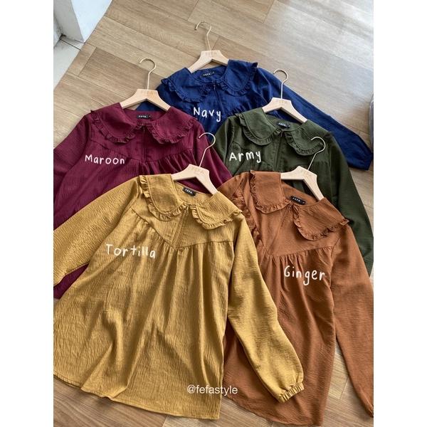 Blouse Cantik Wanita / Atasan Polos / Blouse Kekinian - Richella By Fefa Style