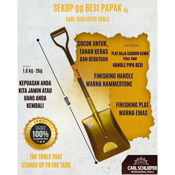 SEKOP GAGANG BESI PAPAK DAN LANCIP MATA CARL SCHLIEPER