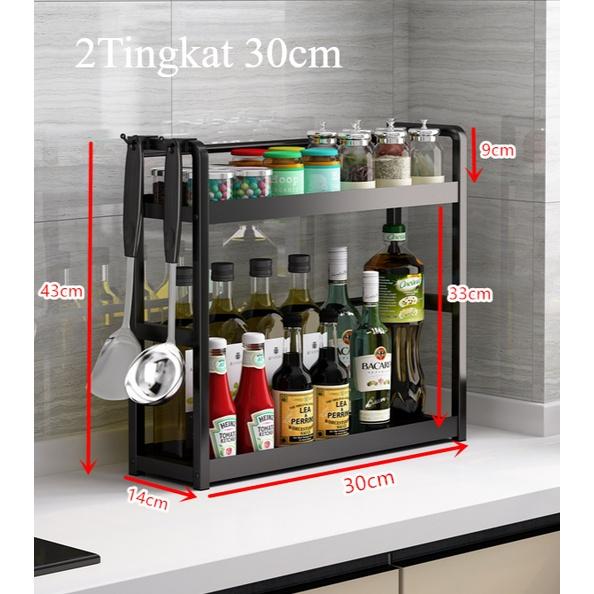 Rak Dapur Atas Meja Bumbu Penyimpanan Supplies Multi-Fungsional Bumbu Rak Bumbu Rak ZWJ
