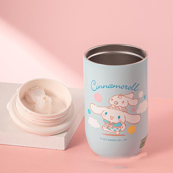 Sanrio Asli Cangkir Kartun Lucu Tutup Berputar Cangkir Kopi Tiga