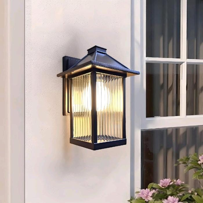 Lampu hias dinding garden Outdoor indoor vintage American classic modern minimalis elegan light livi