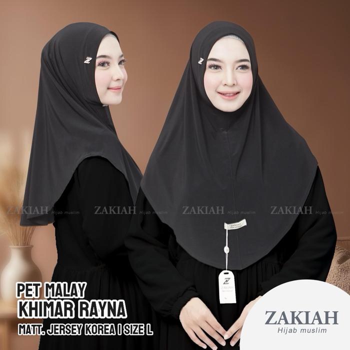 KHIMAR MALAY DAILY RAYNA ZAKIAH // KHIMAR MALAY RAYNA NON PET DAILY// HIJAB KHIMAR MALAY RAYNA DAILY