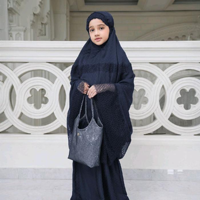BUTTONSCARVES Safa Kids Prayer Robe - Navy