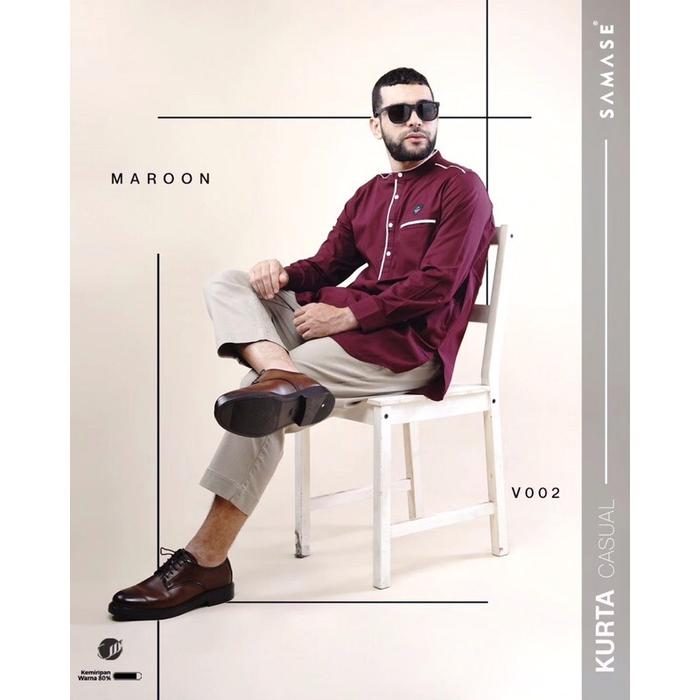 ￼SAMASE BAJU MUSLIM PRIA KURTA LENGAN PANJANG V002 LIMITED EDITION