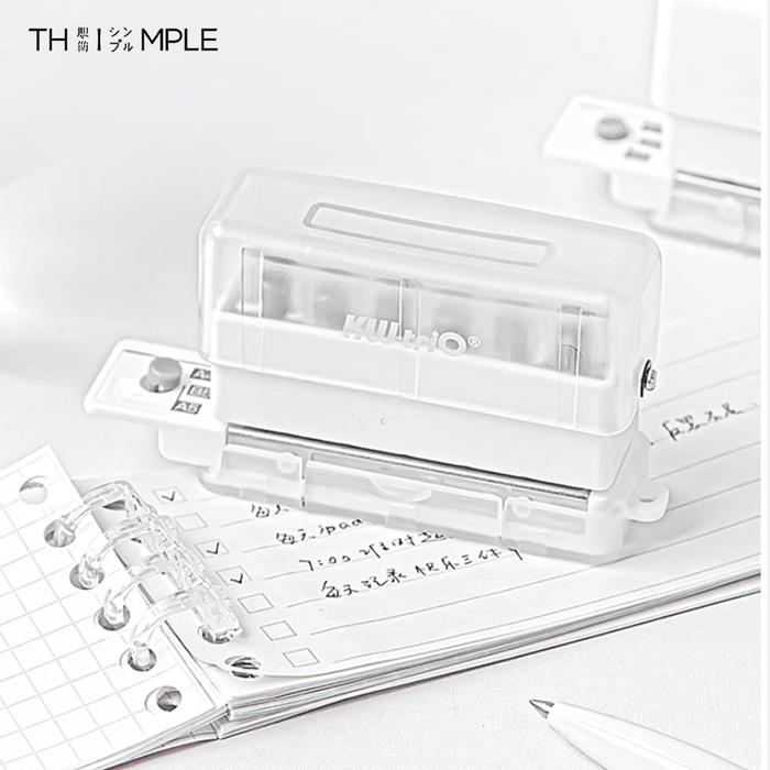 A4 A5 B5 6 lubang Mini Pembolong Kertas / Pelubang Kertas Kecil / Paper Punch-THIMPLE