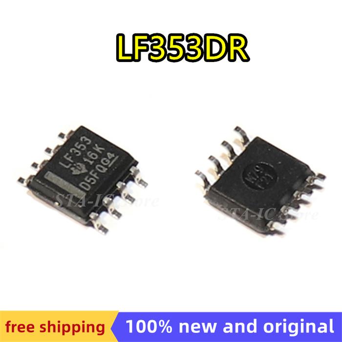 10pcs/lot LF353DR LF353 SOP-8 New Original Free Shipping