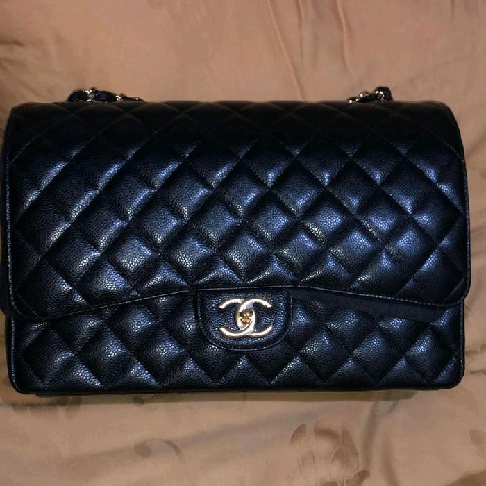 tas cewek branded channel classic size maxi original plaza indonesia