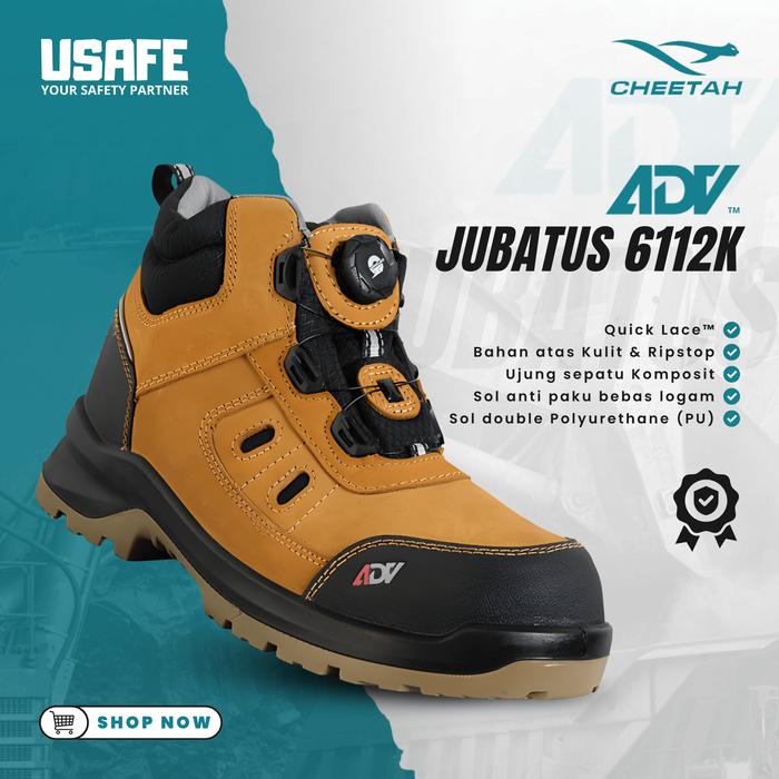 Sepatu safety cheetah Jubatus 2.0 ADV Sand 6112K