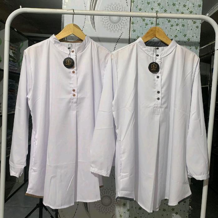 Baju Atasan Santri Casual wanita muslim Remaja Dewasa bahan toyobo Kancing