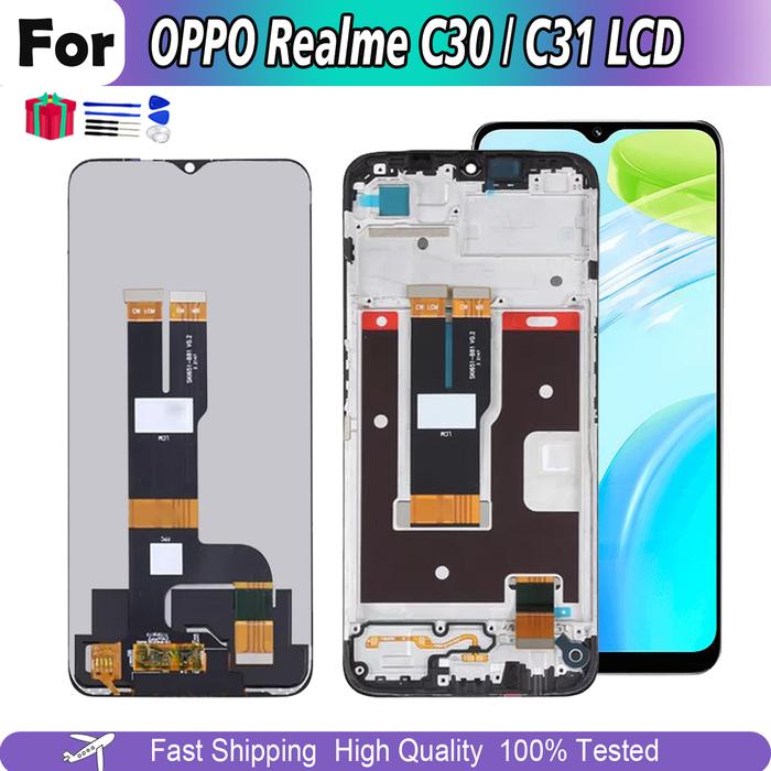 Original 6.5" LCD For OPPO Realme C30 RMX3581 LCD Display Touch
