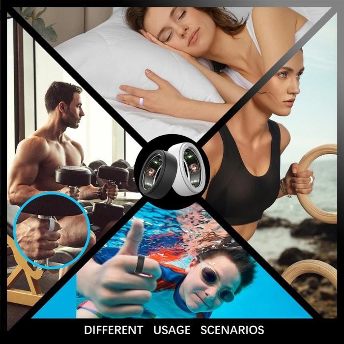 5Pcs Cincin Tasbih Kotak Pelindung/Kasus Silikon Smart Ring Anti Air Pengingat Sholat Promo !