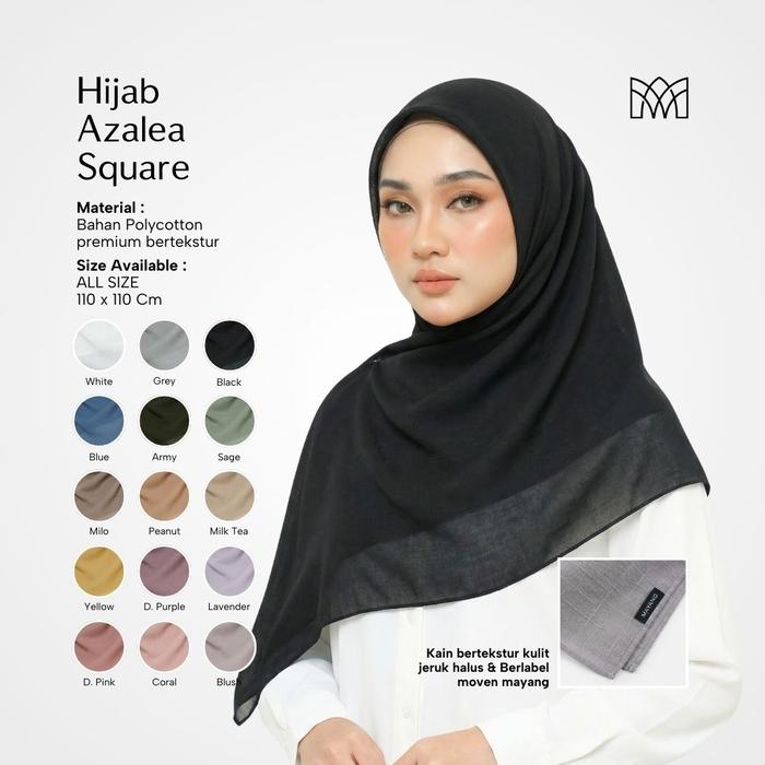 Mayang Collection - POLYCOTTON AZALEA  | HIJAB JILBAB SQUARE SEGI EMPAT DAILY ( J00099 )