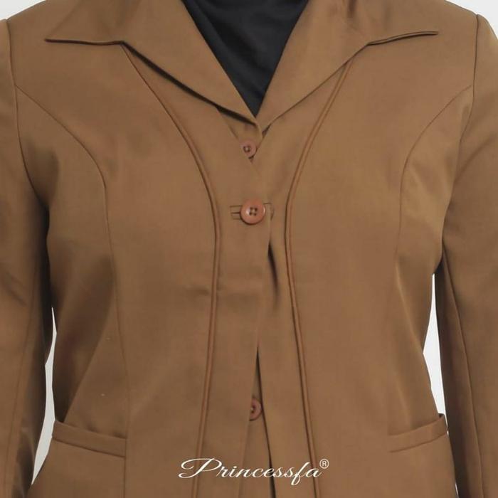 Blazer pemda / seragam pns / seragam PEMDA GURU /pemda aceh coklat tua rok A