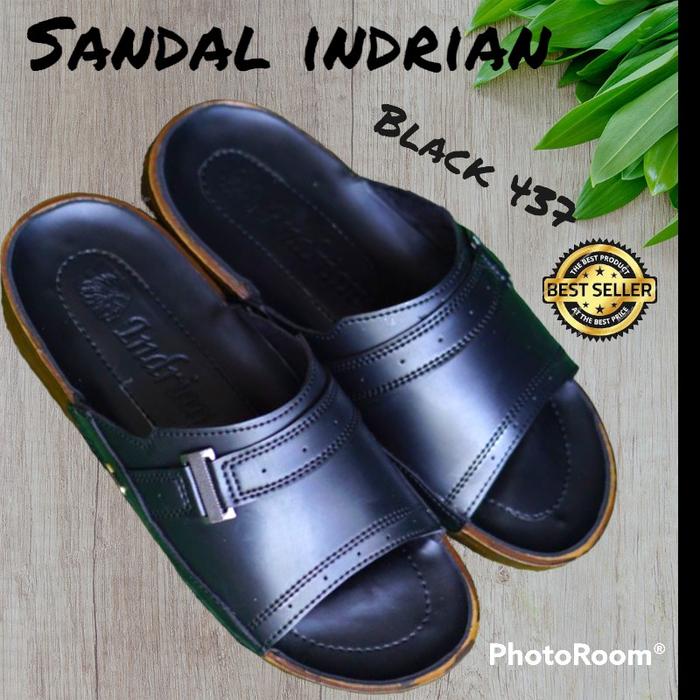 Sandal kulit pria Indrian Pria Model 437/401/Black/Brown/Tan Kualitas Premium - Sendal/pria Indian k