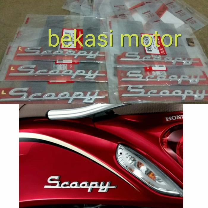 emblem logo honda scoopy sepasang OSEAN