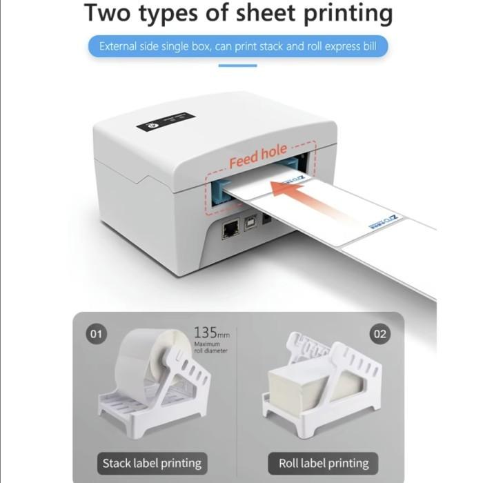 SMARTCOM Printer Thermal Bluetooth 80mm SM402 203DPI Printer Label Resi Cetak Alamat  PPOB Original