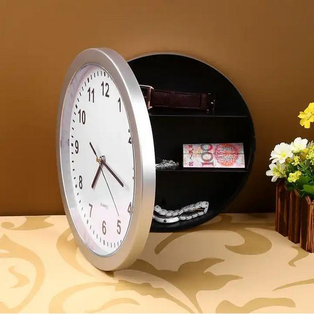 SAFE WITH HIDDEN PLACE - Jam Dinding Brankas Safety Box Safe Clock - Brankas Unik Bentuk Jam Dinding